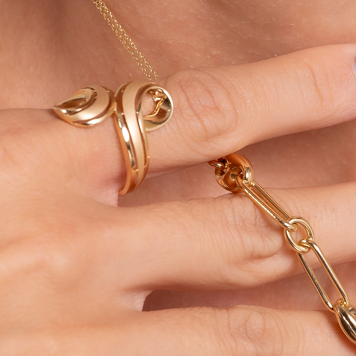 Conjunto em ouro 10K