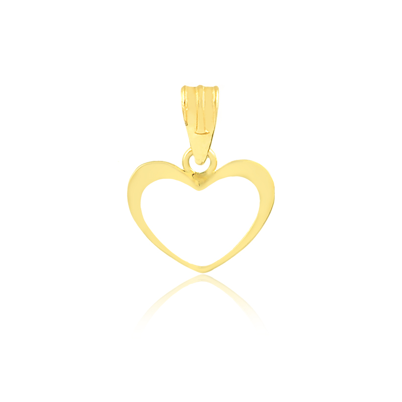 Pingente Coração Ouro 10K