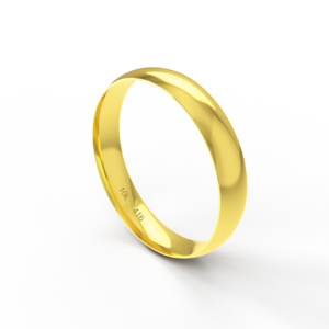 Aliança de Ouro 10K Modelo 40RE – 4mm